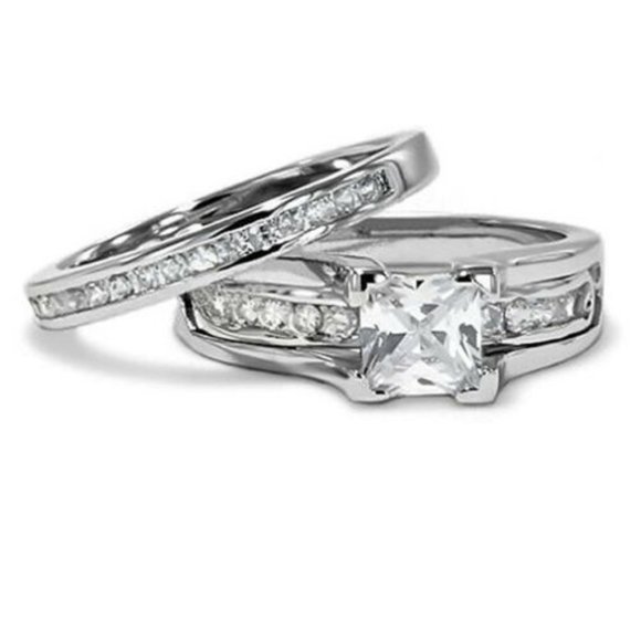 Sterling Silver Bridal Sets - Picture 2 of 2